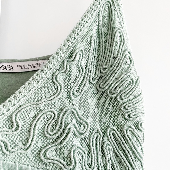 Zara Seafoam Green Dress - Picture 4 of 9
